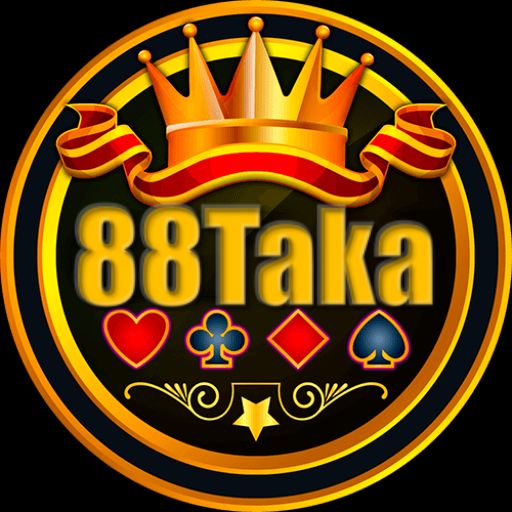 88Taka cartoon characters with coins, mobile phone, and a winning game screen